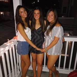 Black pattern romper!